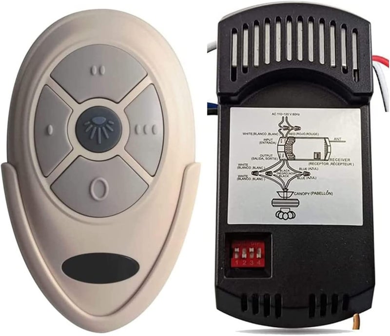 Onisamt Ceiling Fan Remote Control Kit Replacement for Harbor Breeze Hunter Allen+Roth Kichler - FAN-35T KUJCE9603 L3HFAN35T1 - Image 1
